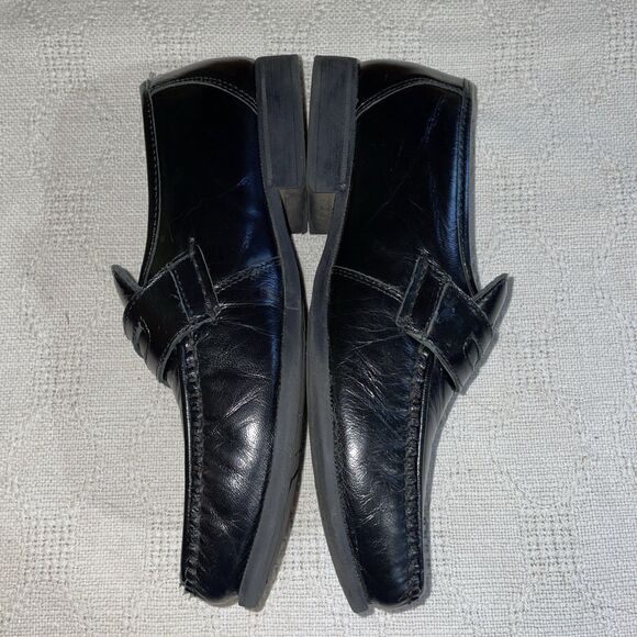 John Romaine Men’s Dress Loafers Size 8.5 M Black Leather Business Formal City main image 4